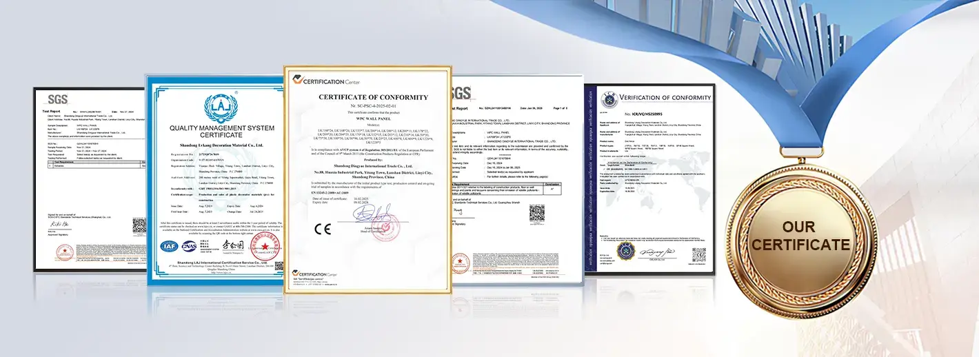 Wood plastic veneer certification