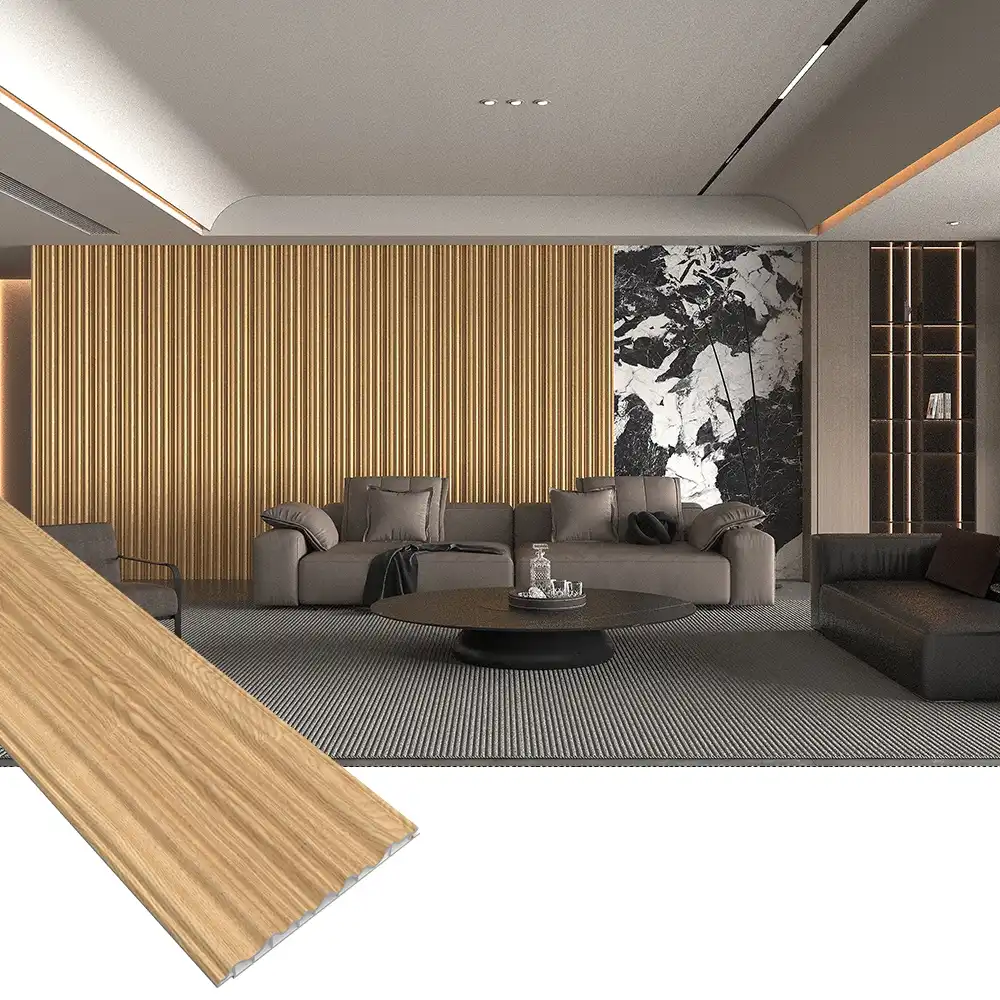 Wood Slat Wall Panels In Office