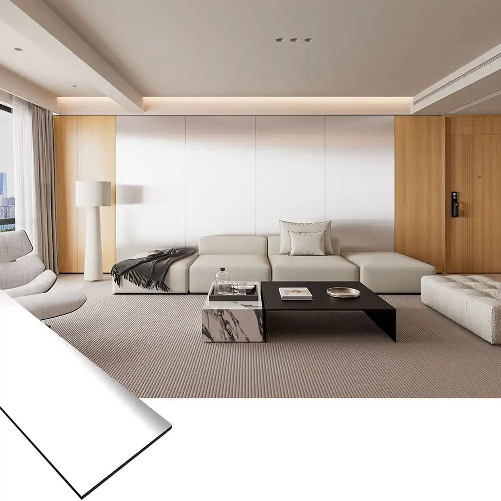 PET Metal Series Bamboo Charcoal Wall Panel Veneer