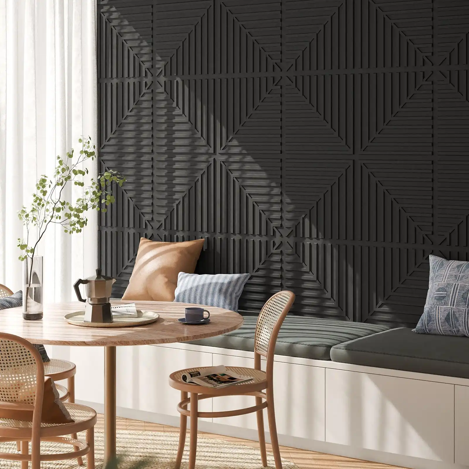 Easy DIY 3D PVC Wall Panels: Waterproof & Fire-Resistant for Modern Interiors