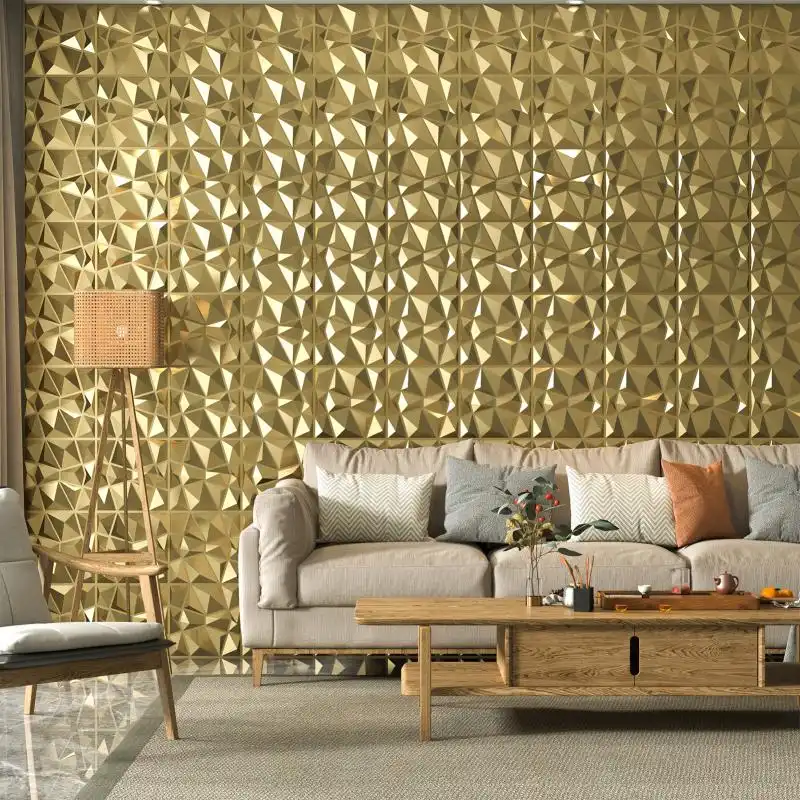 Textured 3D Acoustic PVC Wall Panels - Enhance Sound Diffusion in Home Theaters & Studios